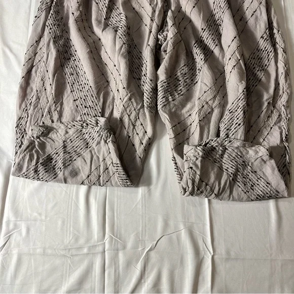 Free People Once Upon Yarn Dye Harem Pants in light pink S Boho Beach Barrel - Picture 8 of 10